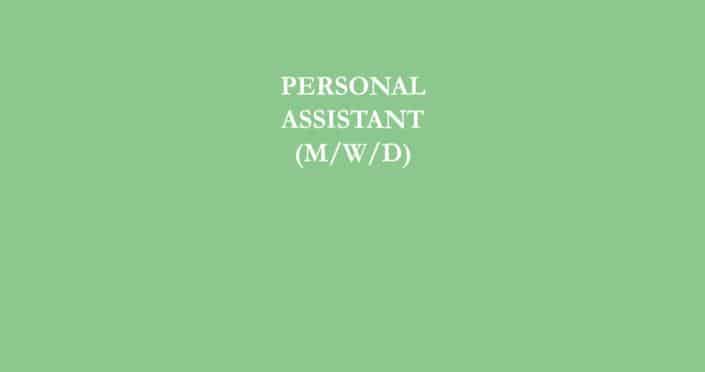Personal Assistant gesucht